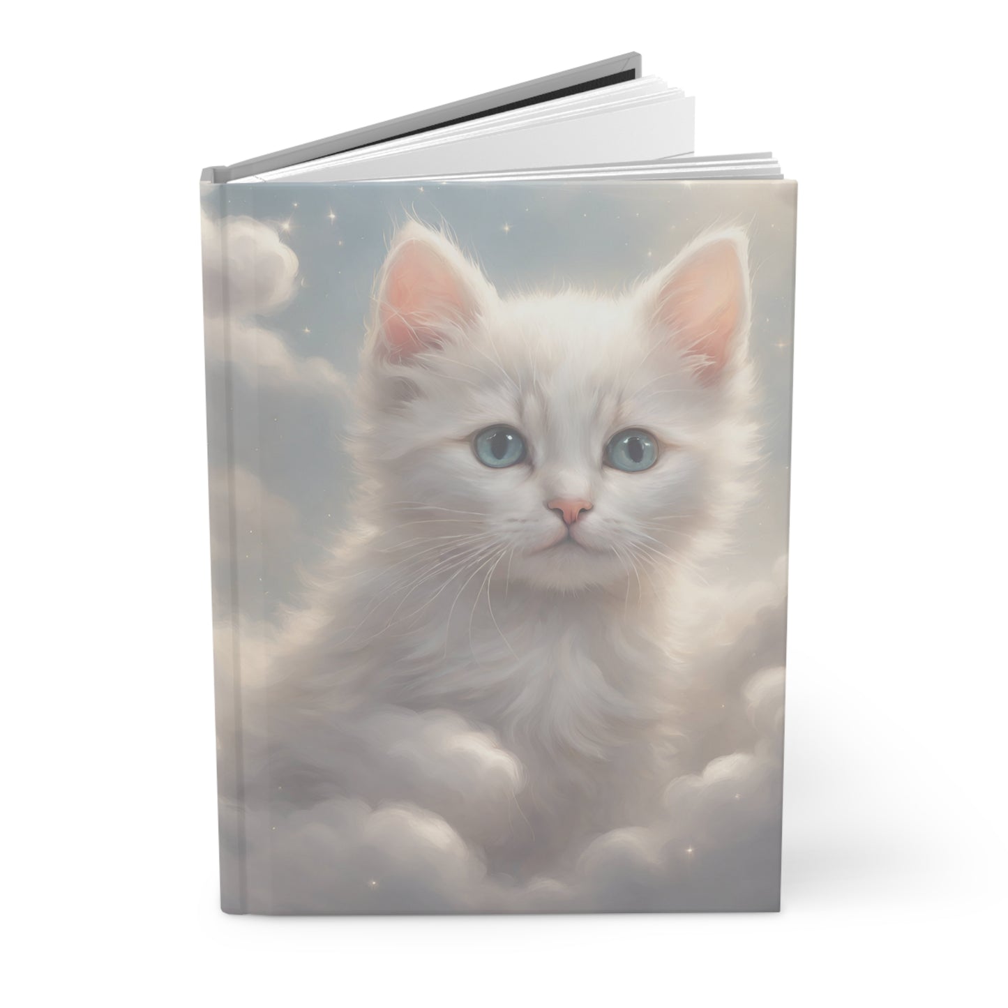 Heavenly Kitten Hardcover Journal Matte