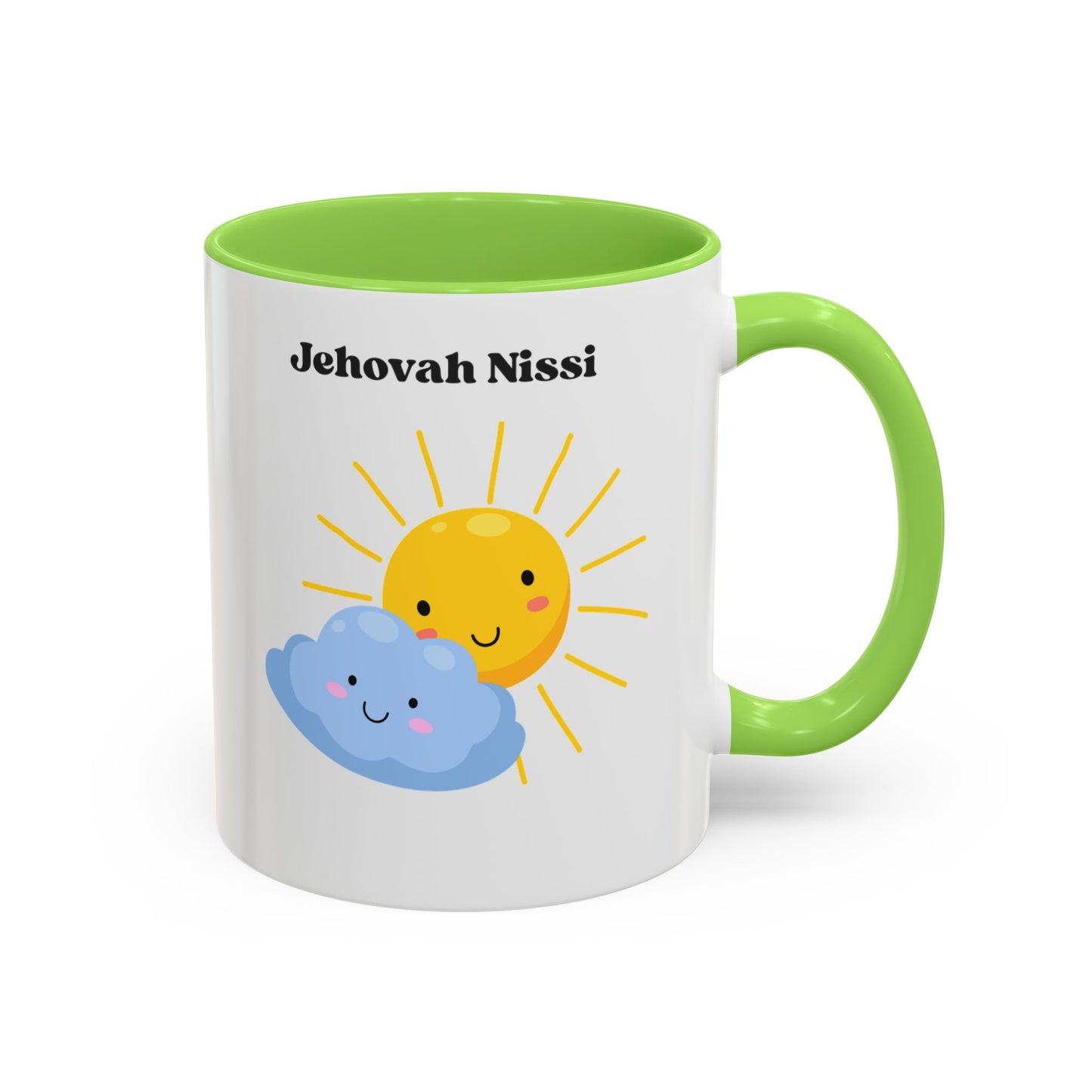 Jehovah Nissi Cute Sun & Cloud Coffee Mug (11oz/15oz)