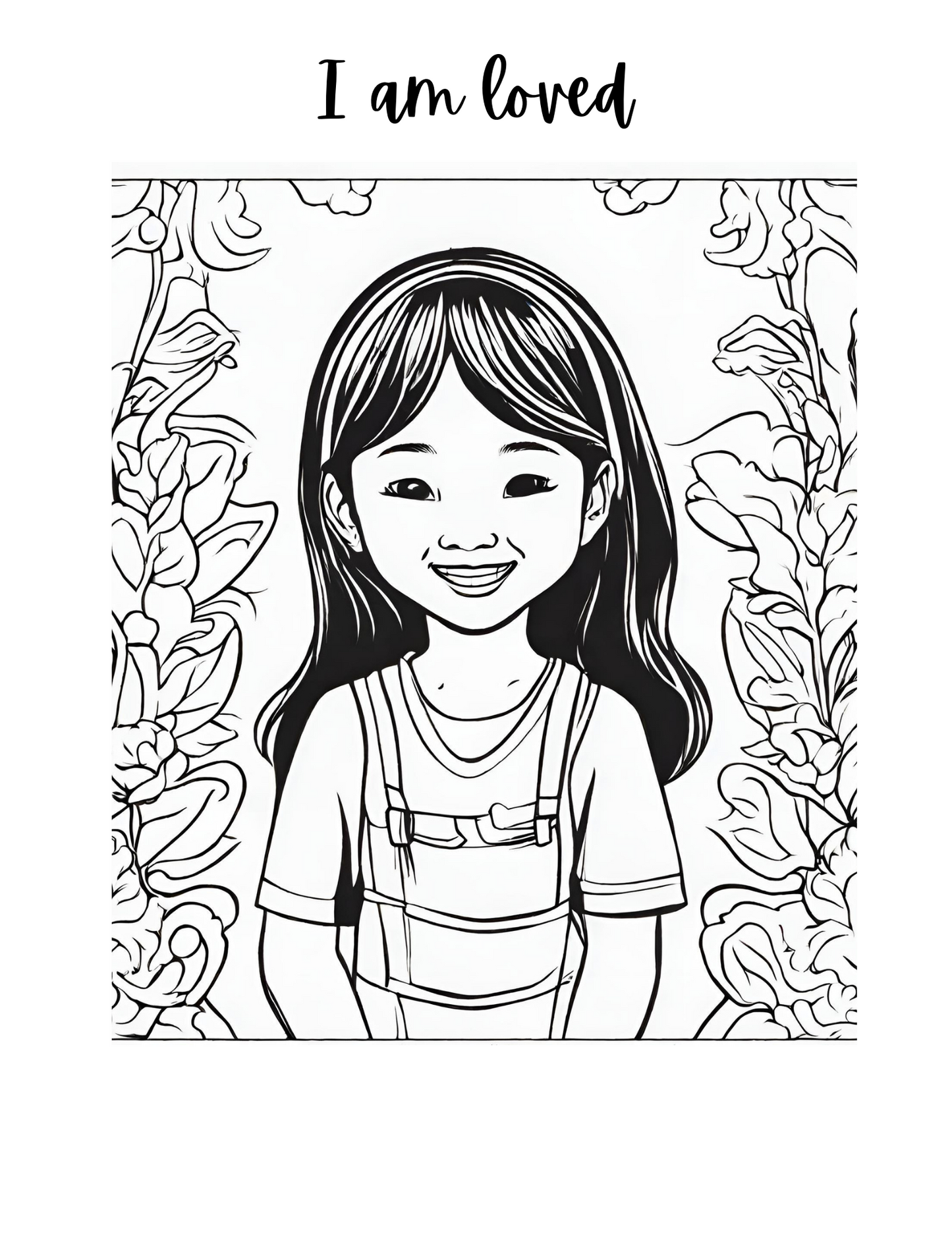 I Am His Beloved Daughter: Daily Affirmation Coloring Book for Girls