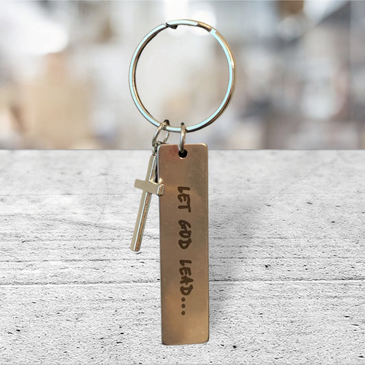 Let God Lead Keychain