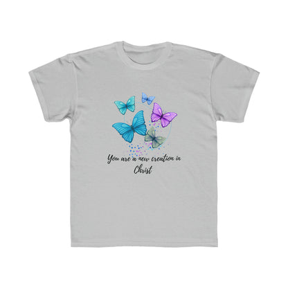 You are a New Creation in Christ Butterfly YOUTH Regular Fit Tee