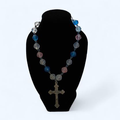 Cross with prayer beads, Vintage Collection