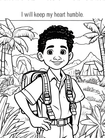 Safari Coloring & Activity Book: Biblical Affirmations for Children