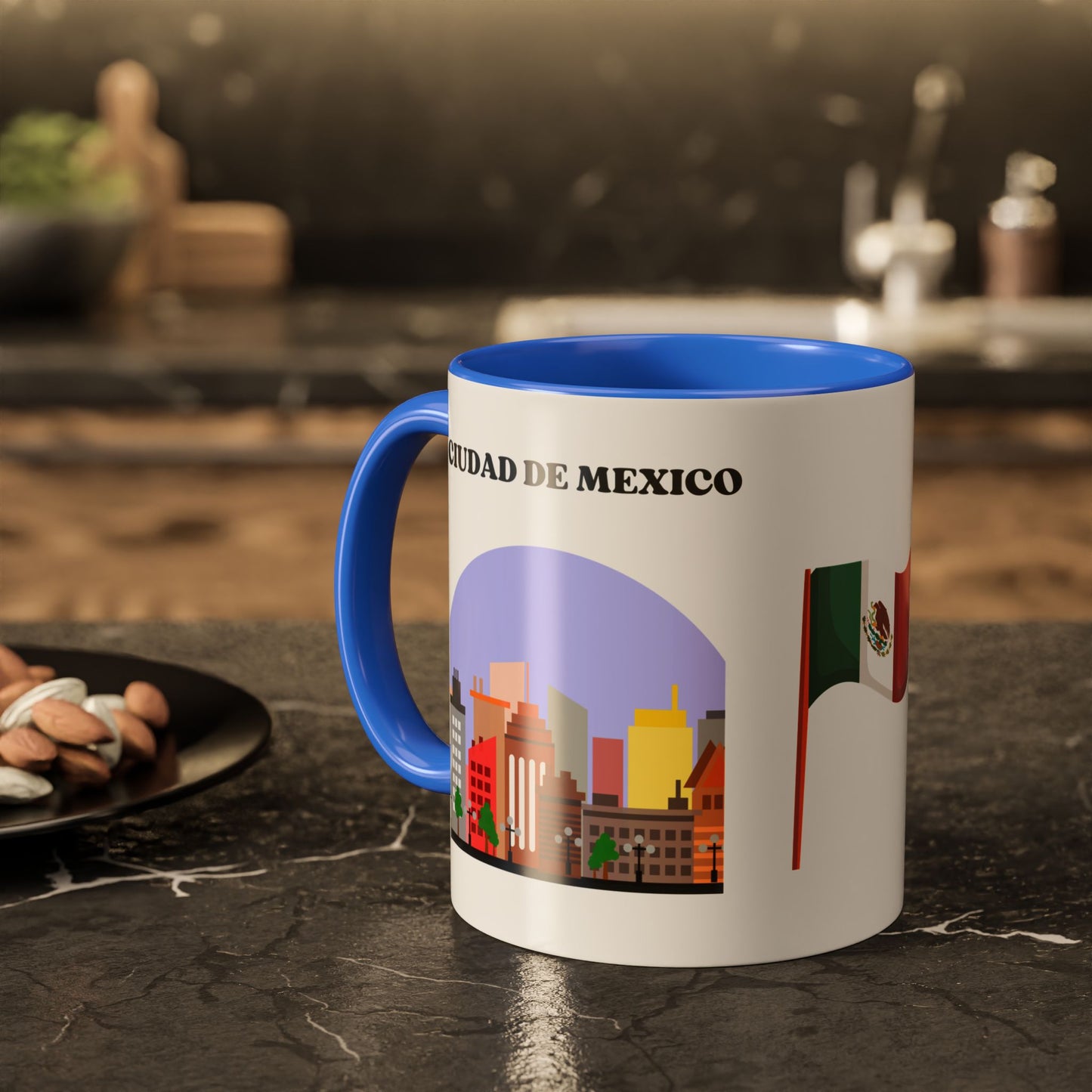 Virgen de Guadalupe Ciudad de México Mug | Colorful Ceramic Coffee Cup