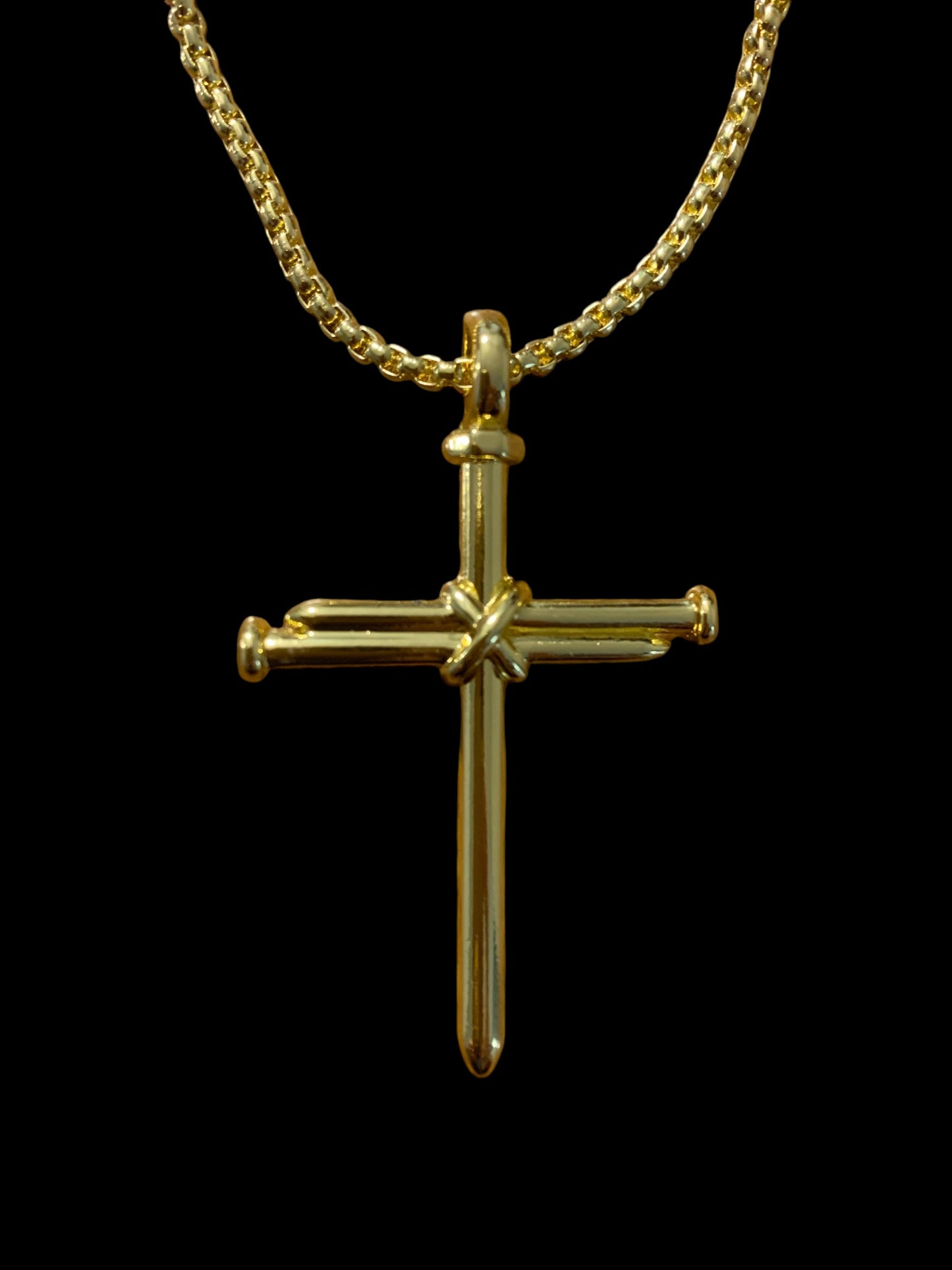 Nail Cross Stainless Steel Necklace