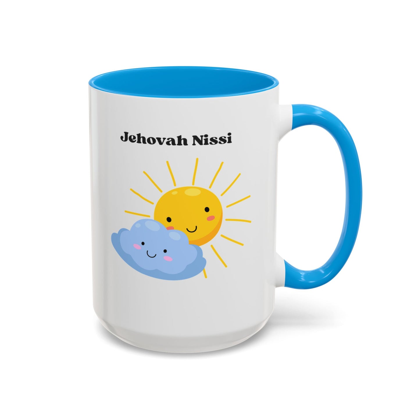 Jehovah Nissi Cute Sun & Cloud Coffee Mug (11oz/15oz)