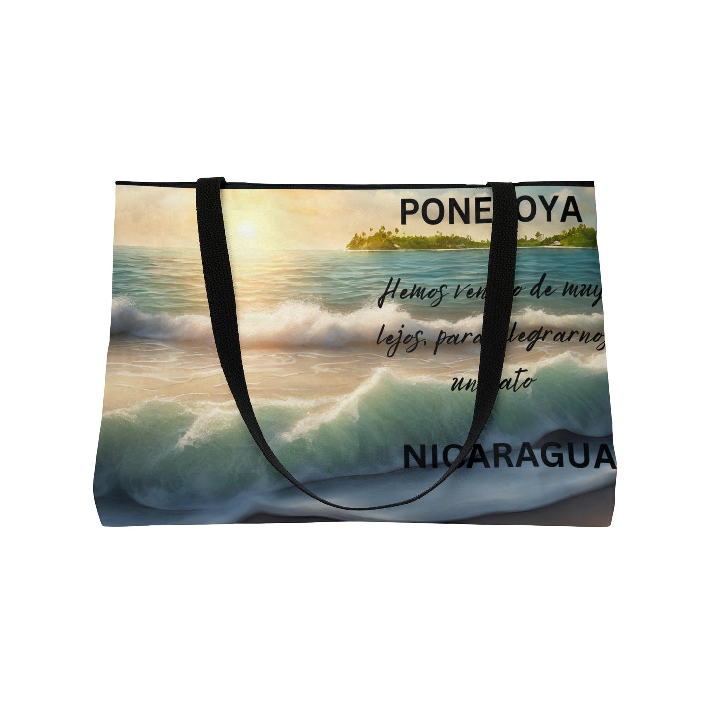 Playa Poneloya Nicaragua Bolsa para fin de semana Nicaragüense Poneloya Beach Nicaragua Weekender Tote Bag