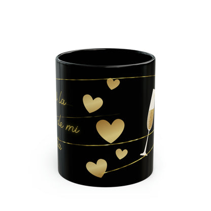 Eres La Mujer de Mi Vida Black Mug. You are the Love of my Life Spanish black mug.