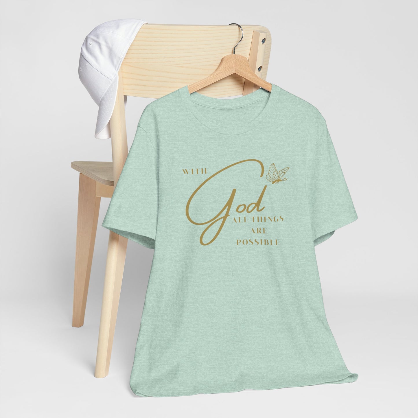 With God All Things are Possible Butterfly T Shirt