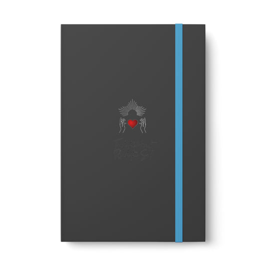 Touch the Heart Color Contrast Notebook - Ruled