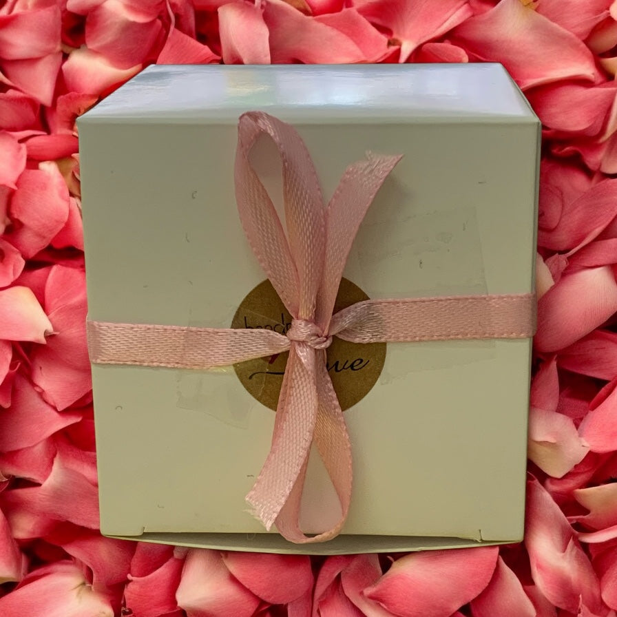 Organic Honey Beeswax Rose Handmade Natural Candle