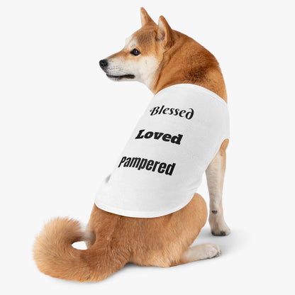 Blessed, Loved, Pampered Pet Tank Top