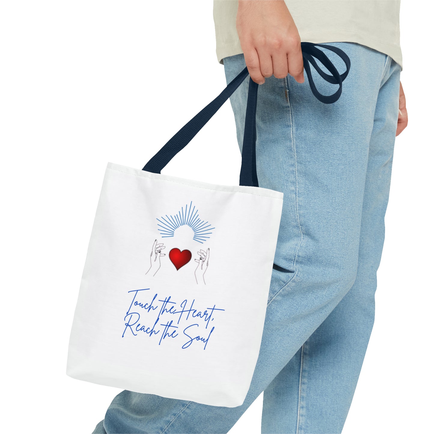 Touch the Heart, Reach the Soul Tote Bag (AOP)