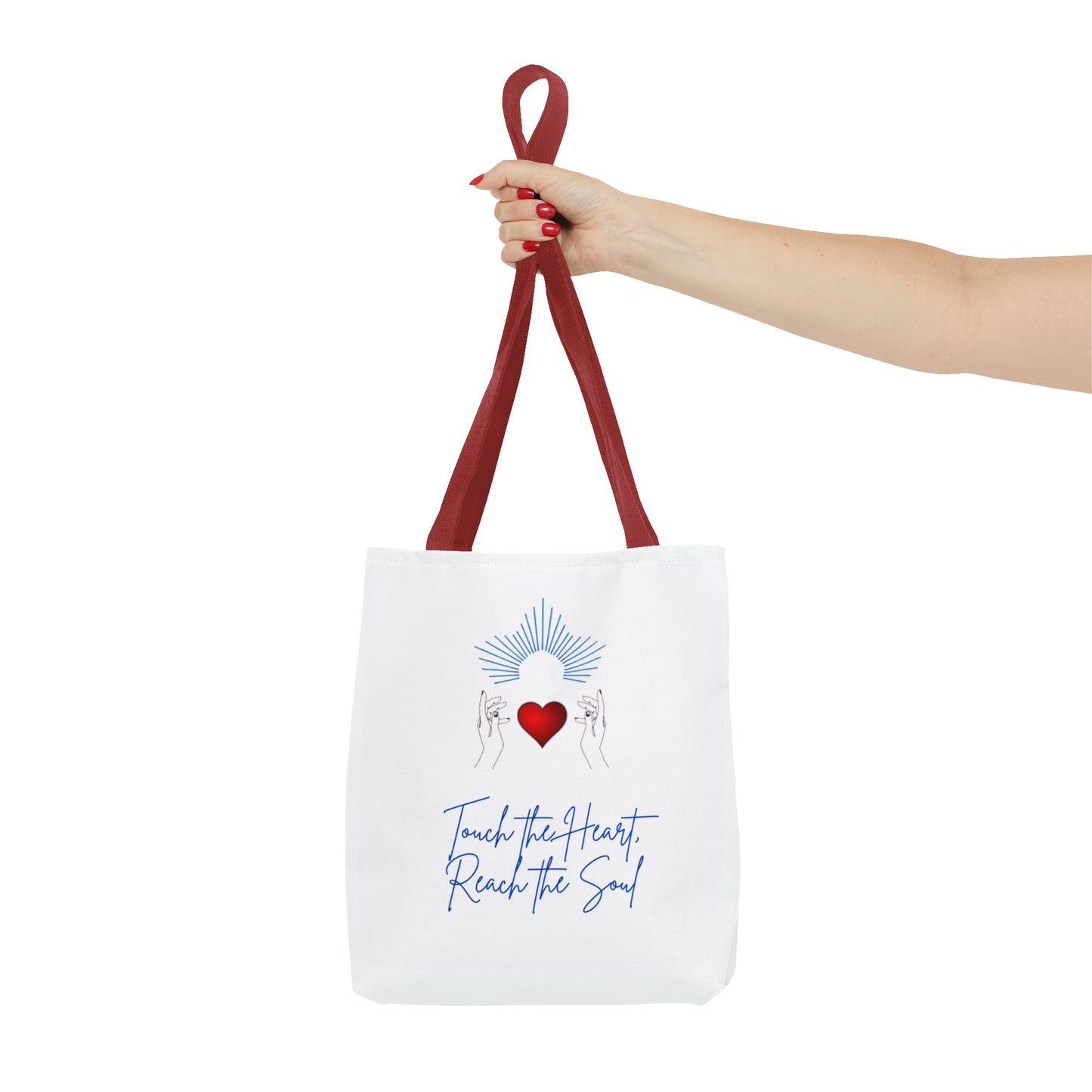 Touch the Heart, Reach the Soul Tote Bag (AOP)