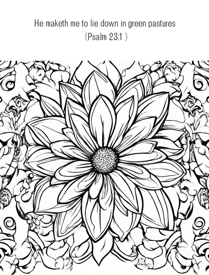 Spring Flowers: Rest and Relaxation Coloring Book for Adults and Teens