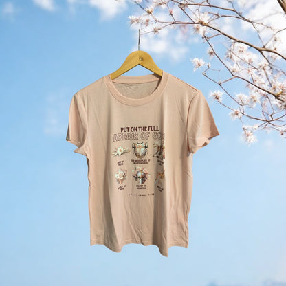 Put on the Armor of God Pink Women’s T Shirt