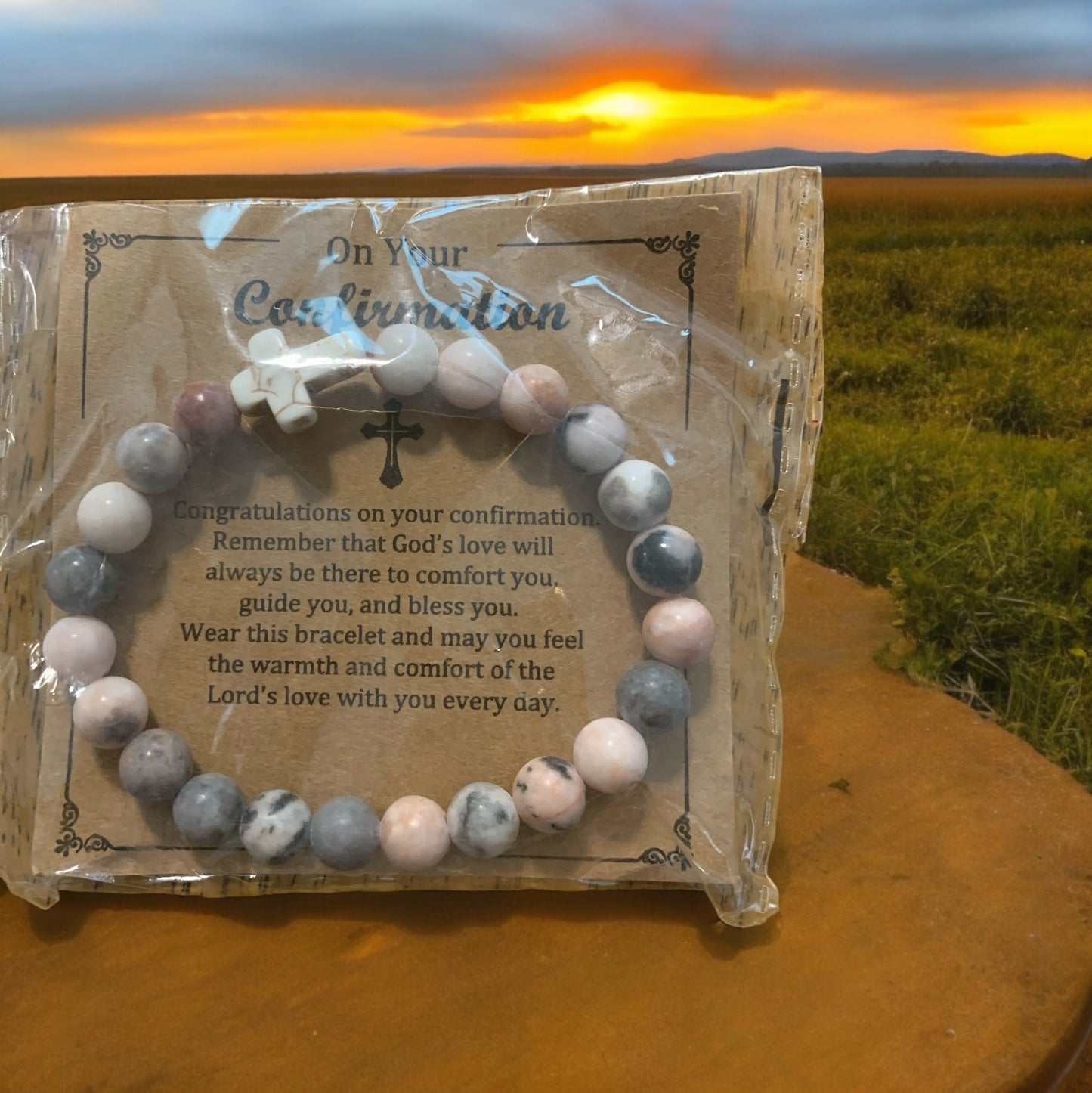 Confirmation Natural Stone Bracelet