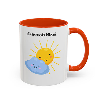 Jehovah Nissi Cute Sun & Cloud Coffee Mug (11oz/15oz)