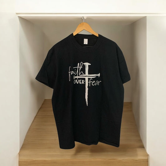 Faith over Fear Cross T Shirt Men Women