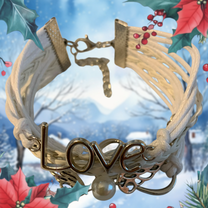 Love Angel Wings Multistrand Fashion Bracelet