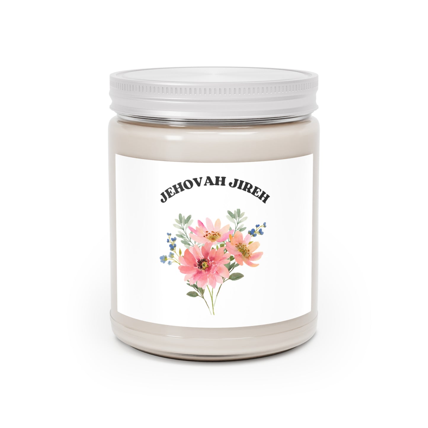 Jehovah Jireh Floral Candle 9oz Soy Candle