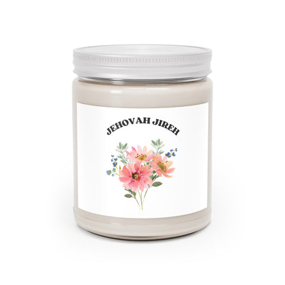 Jehovah Jireh Floral Candle 9oz Soy Candle