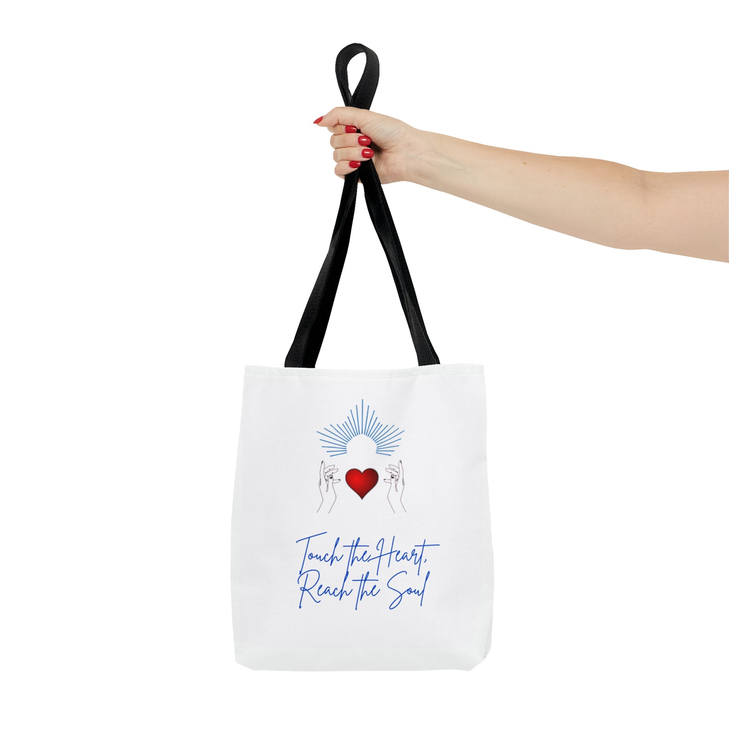 Touch the Heart, Reach the Soul Tote Bag (AOP)