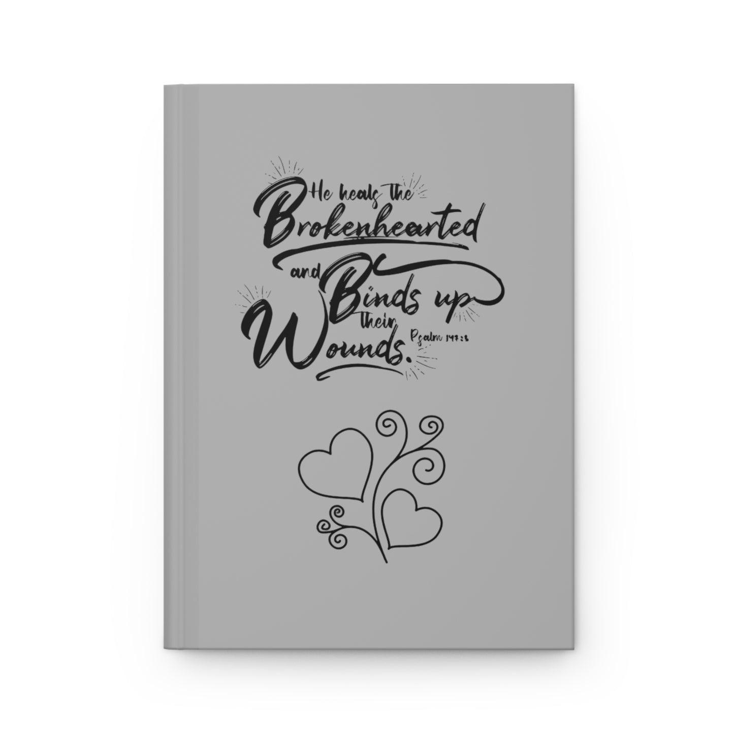 He Heals the Brokenhearted Hardcover Journal Matte