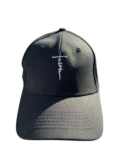 Faith Word Cross Baseball Cap Hat