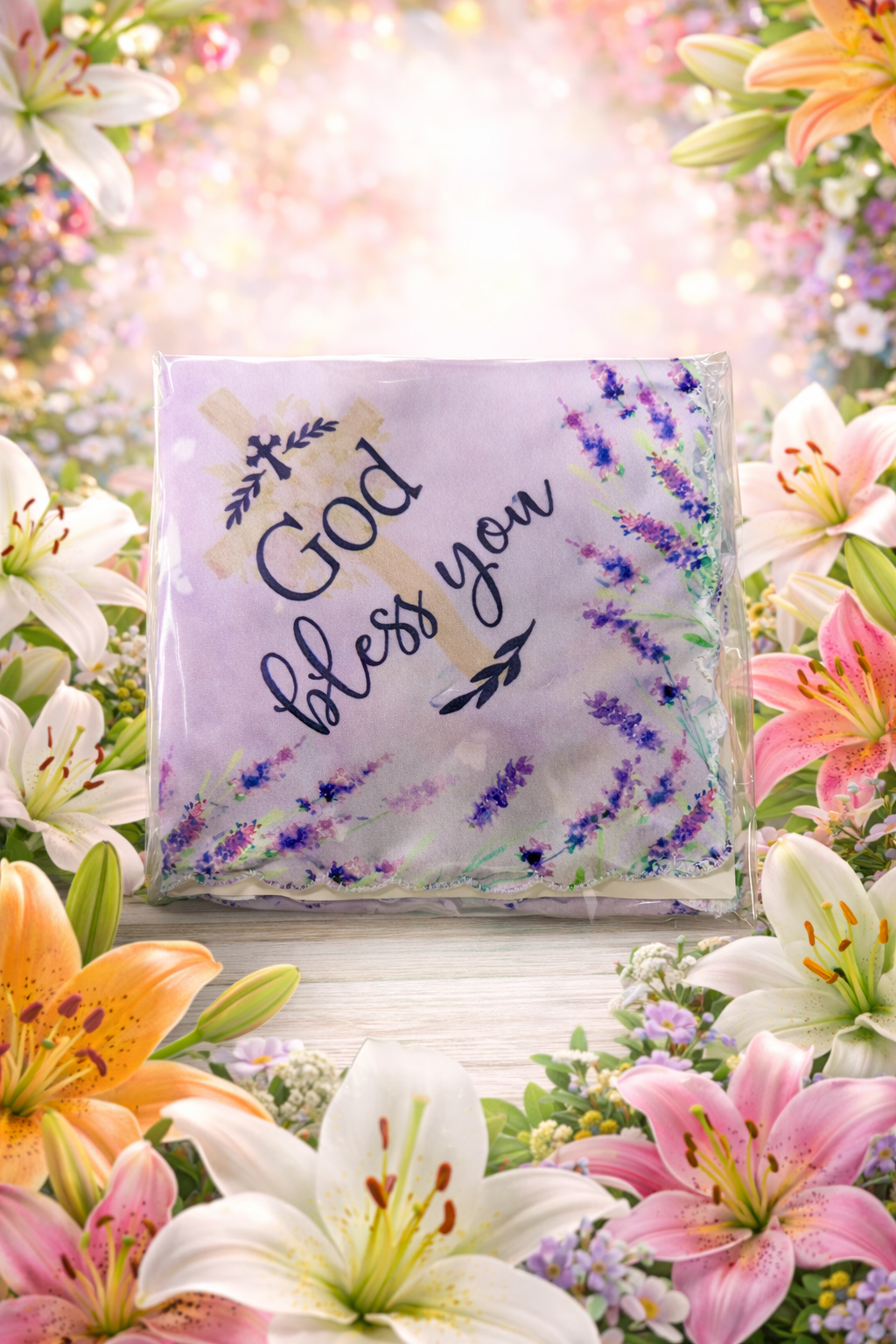 Handkerchief Inspirational Message Faith Biblical