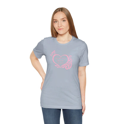 Kindness Never Fails Pink Heart Tee Short Sleeve