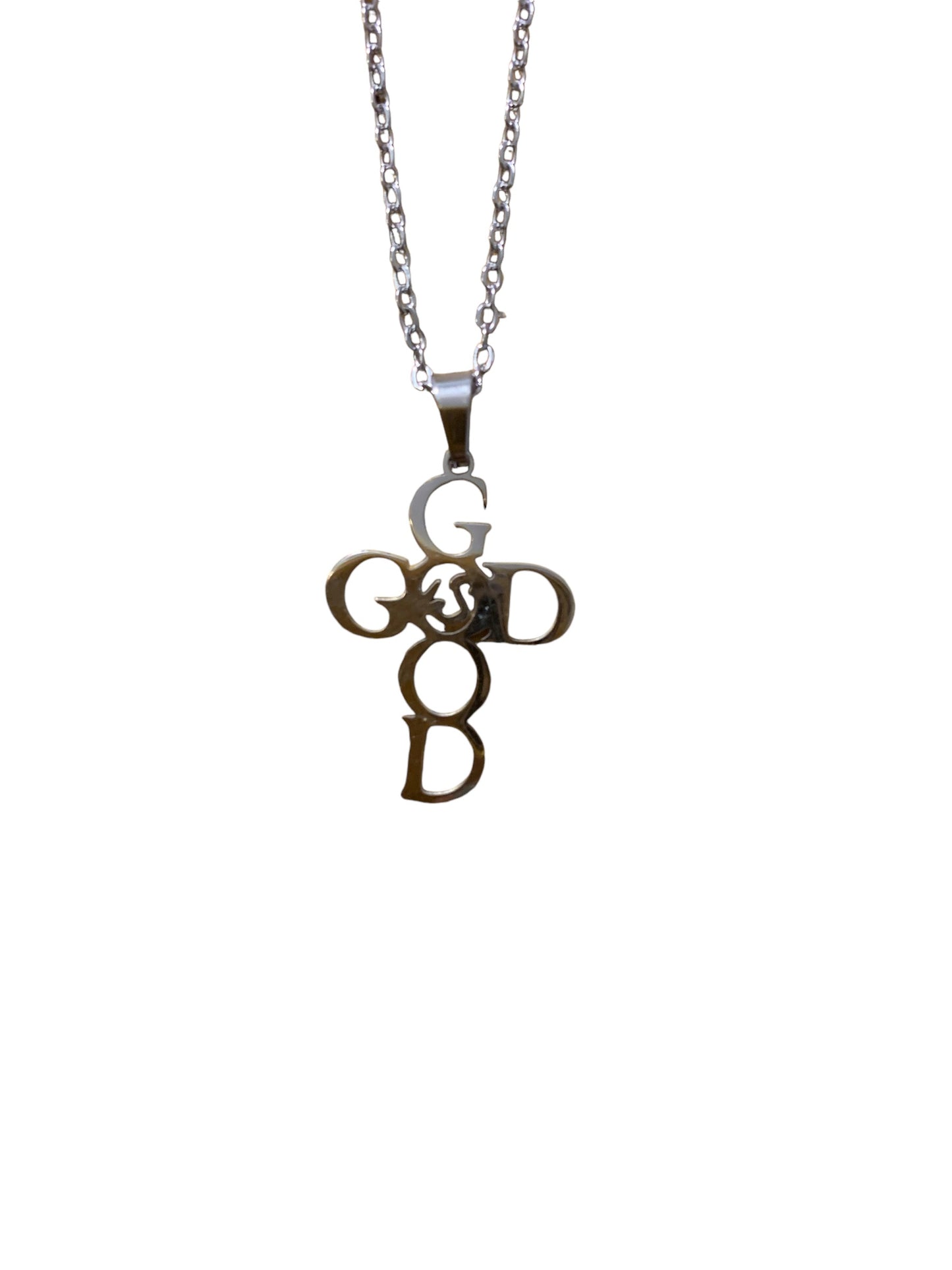 Goodness of God Cross Stainless Steel Necklace