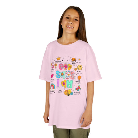 God Says I am Bubble Letters Tee Children's T Shirt