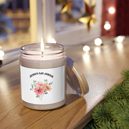 Jehovah Jireh Floral Candle 9oz Soy Candle