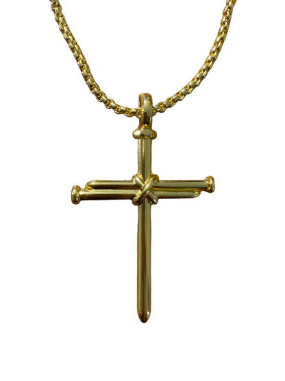 Nail Cross Stainless Steel Necklace