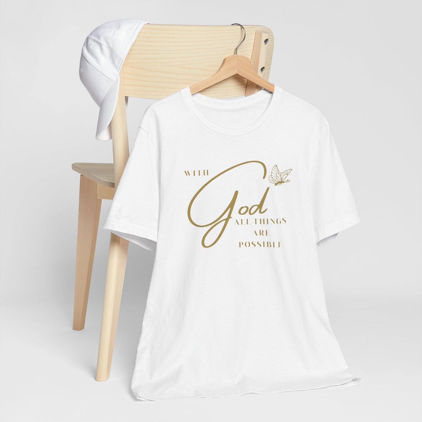 With God All Things are Possible Butterfly T Shirt