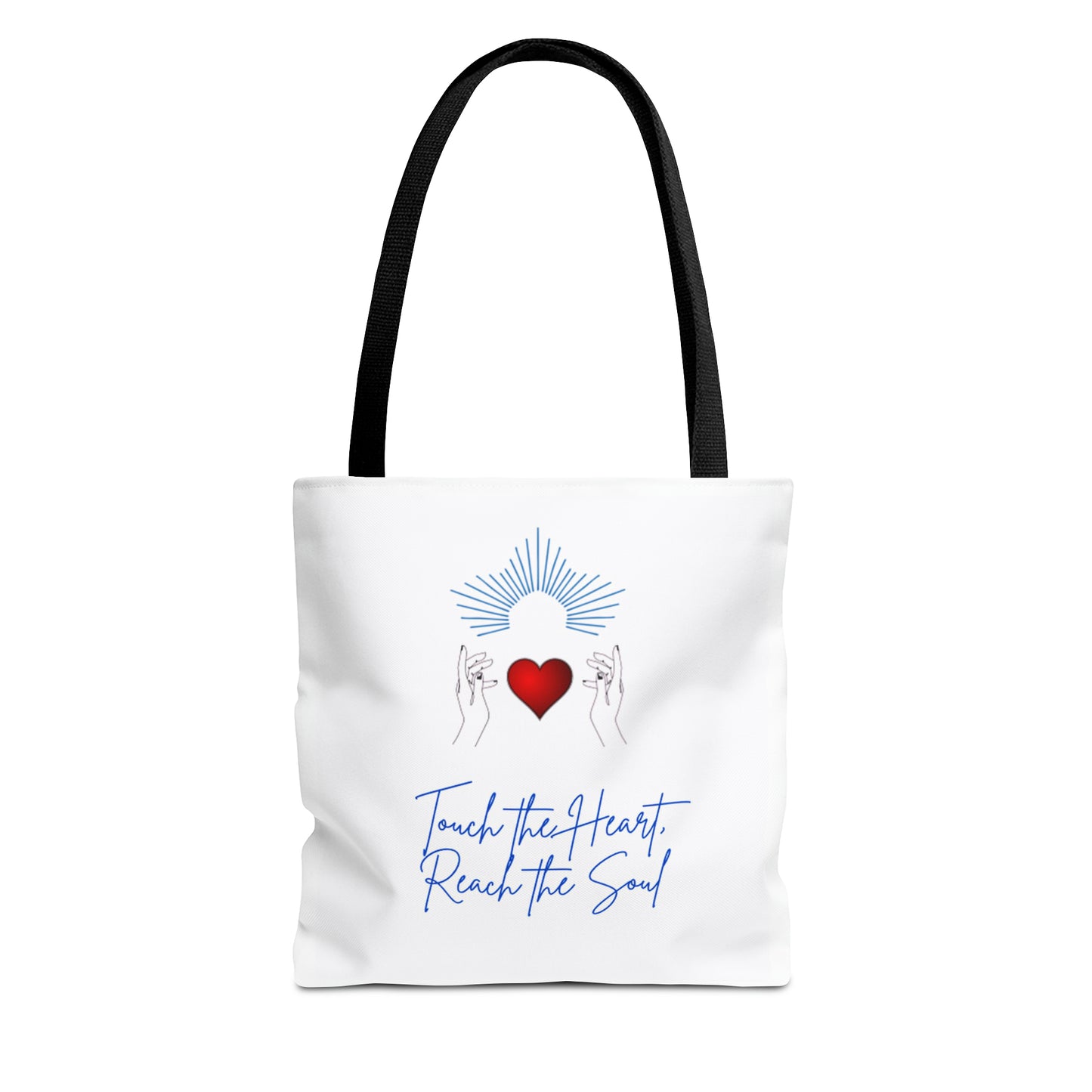 Touch the Heart, Reach the Soul Tote Bag (AOP)