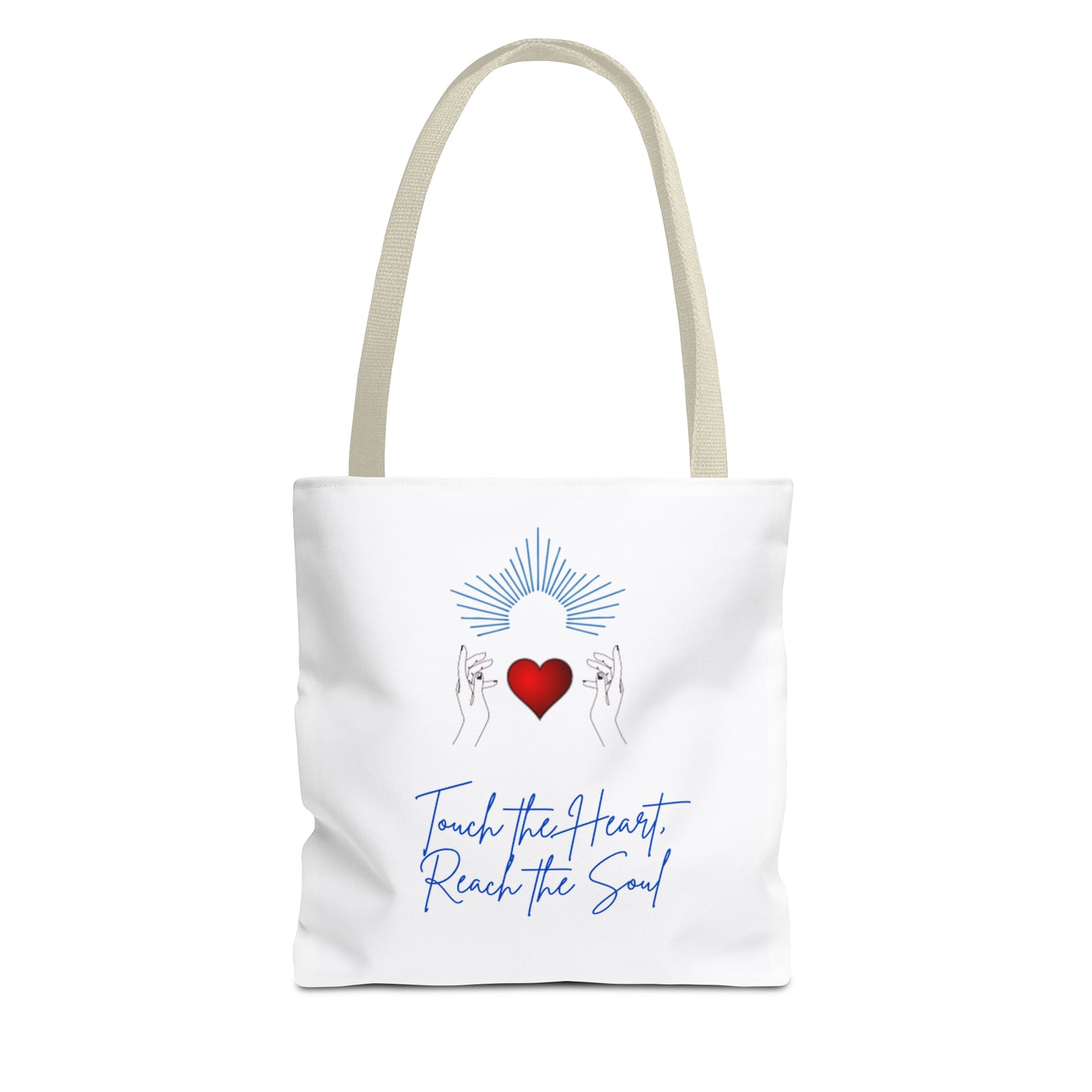 Touch the Heart, Reach the Soul Tote Bag (AOP)