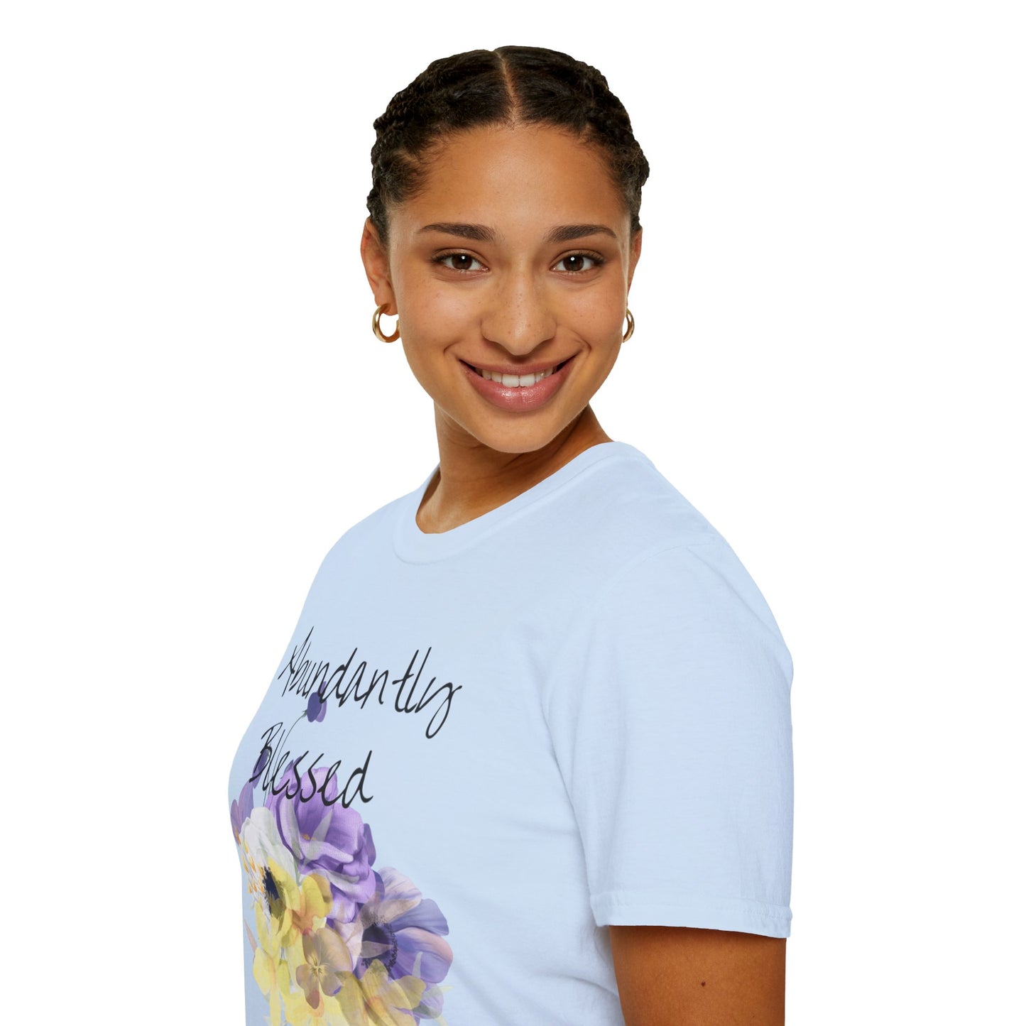 Abundantly Blessed Purple Flowers T-Shirt