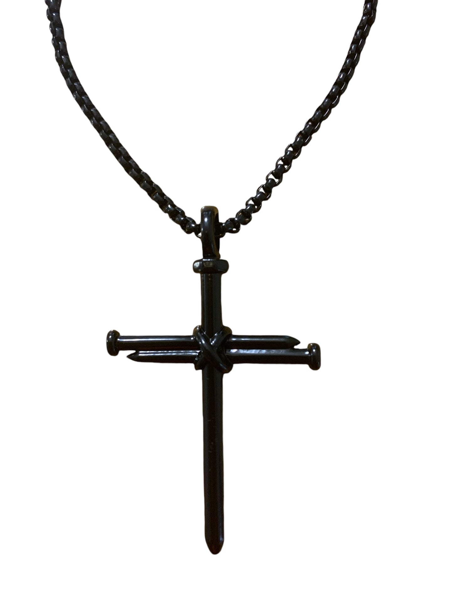 Nail Cross Stainless Steel Necklace