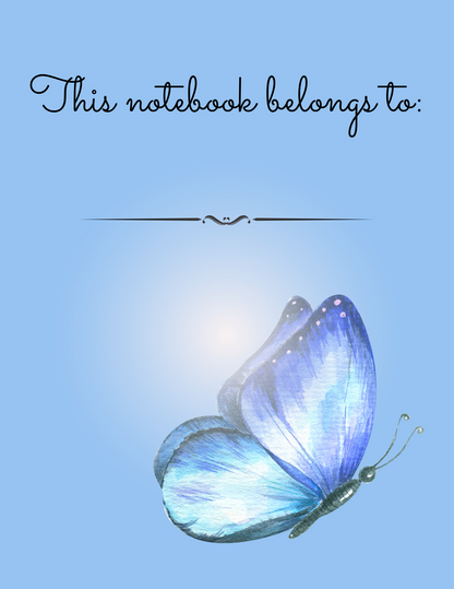 Glow Butterflies: Decorative Notebook