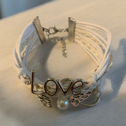 Love Angel Wings Multistrand Fashion Bracelet