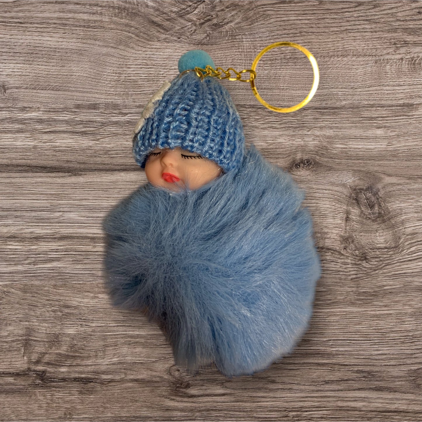 Baby Pom Fluffy Keychain