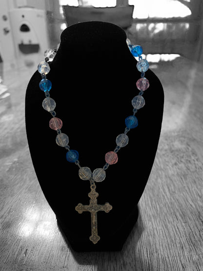 Cross with prayer beads, Vintage Collection