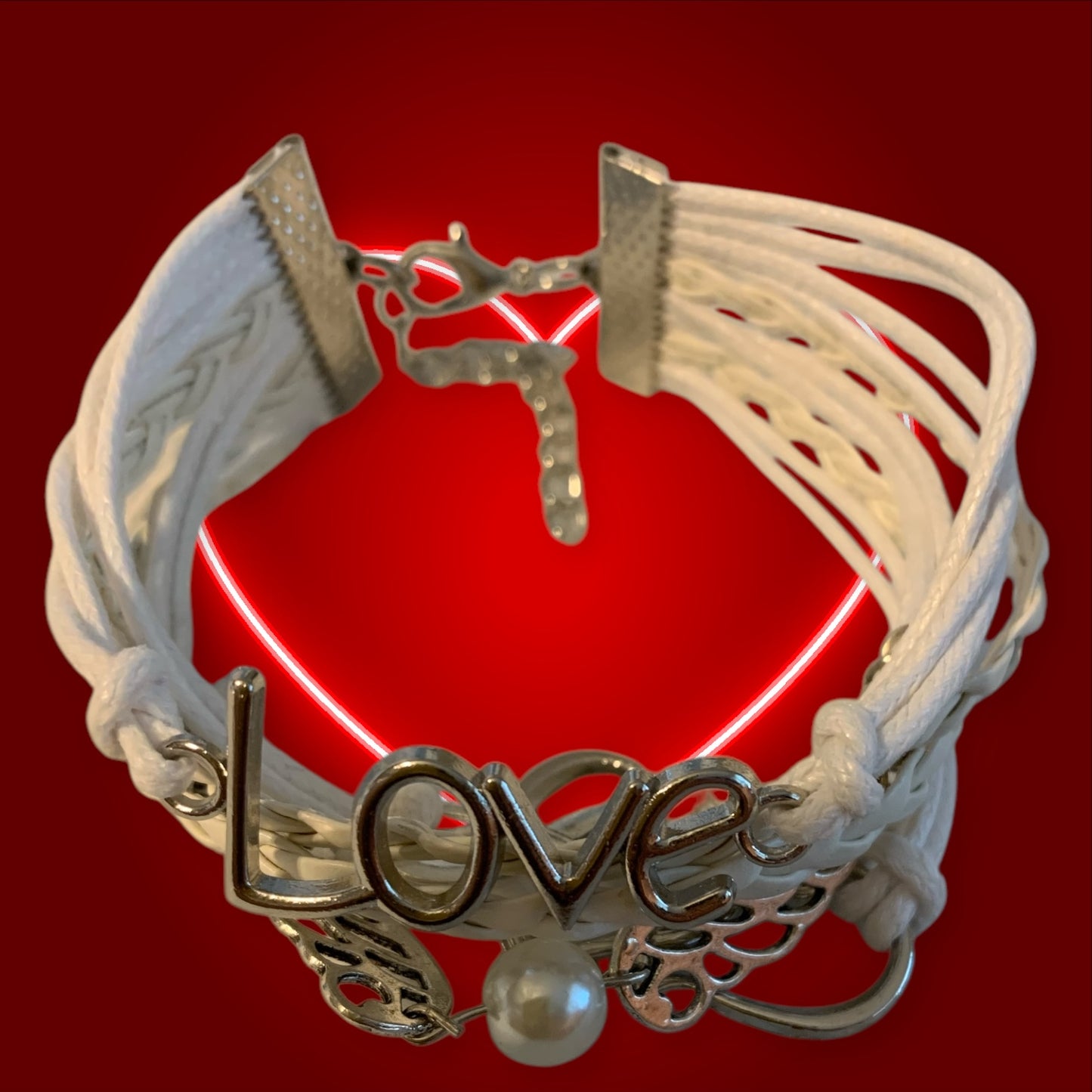 Love Angel Wings Multistrand Fashion Bracelet