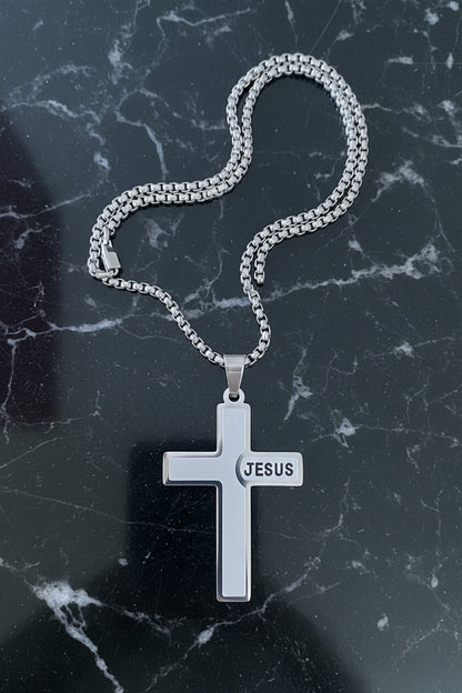 Jesus Cross Stainless Steel Necklace