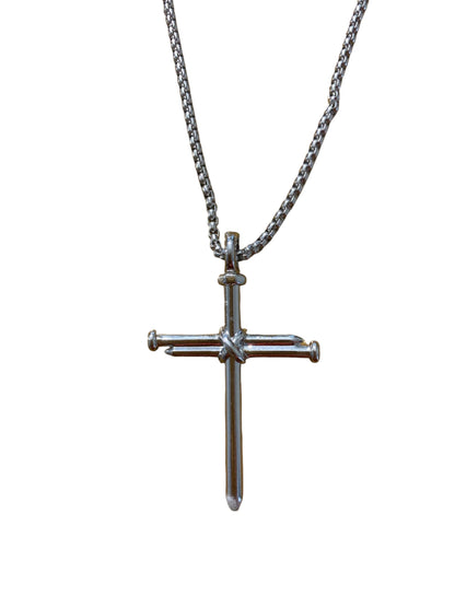 Nail Cross Stainless Steel Necklace