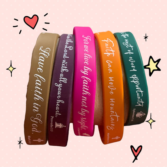 Silicone Bible Verse Bracelet