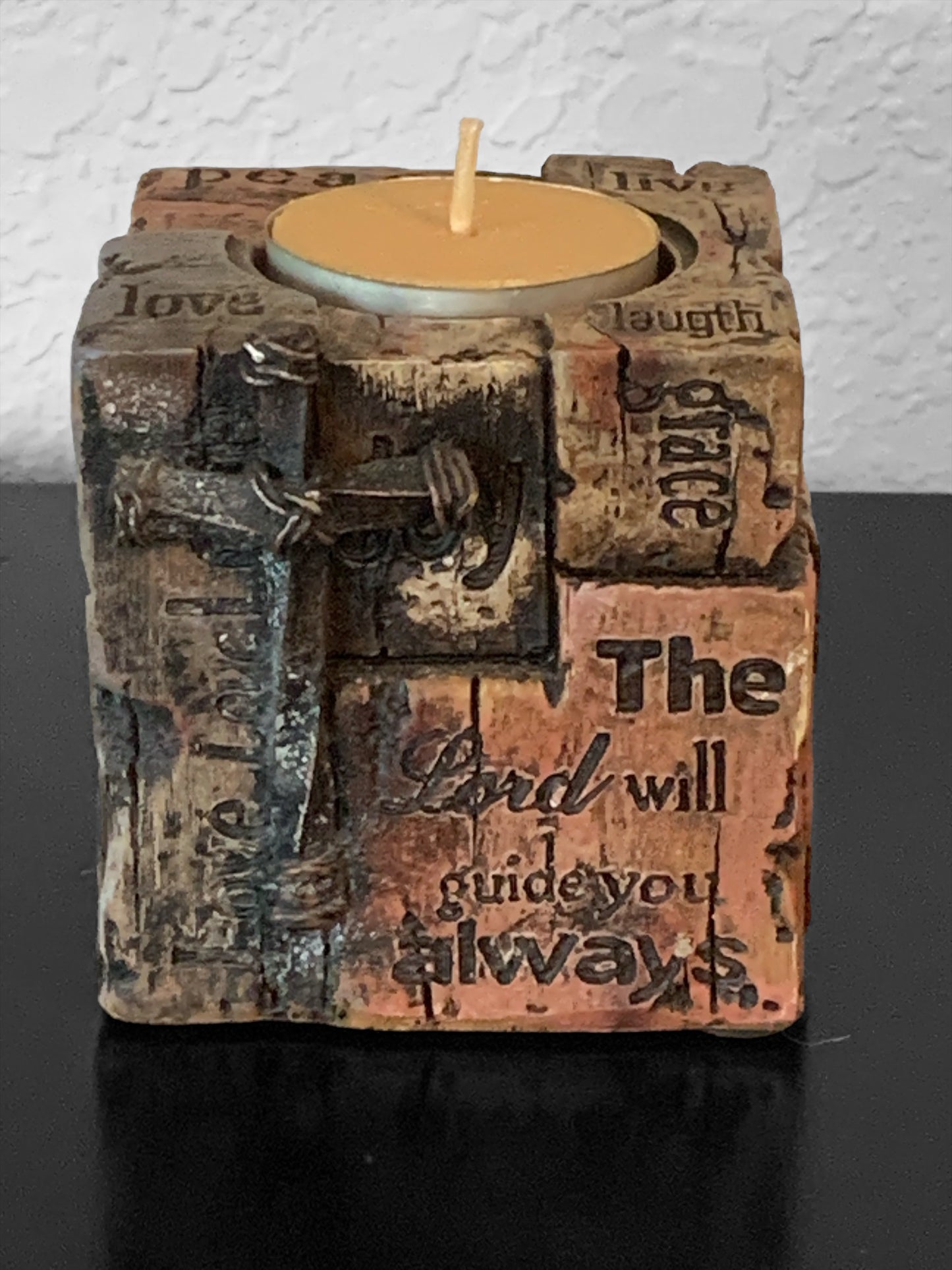 Promises of Christ Candle Holder, Vintage Collection