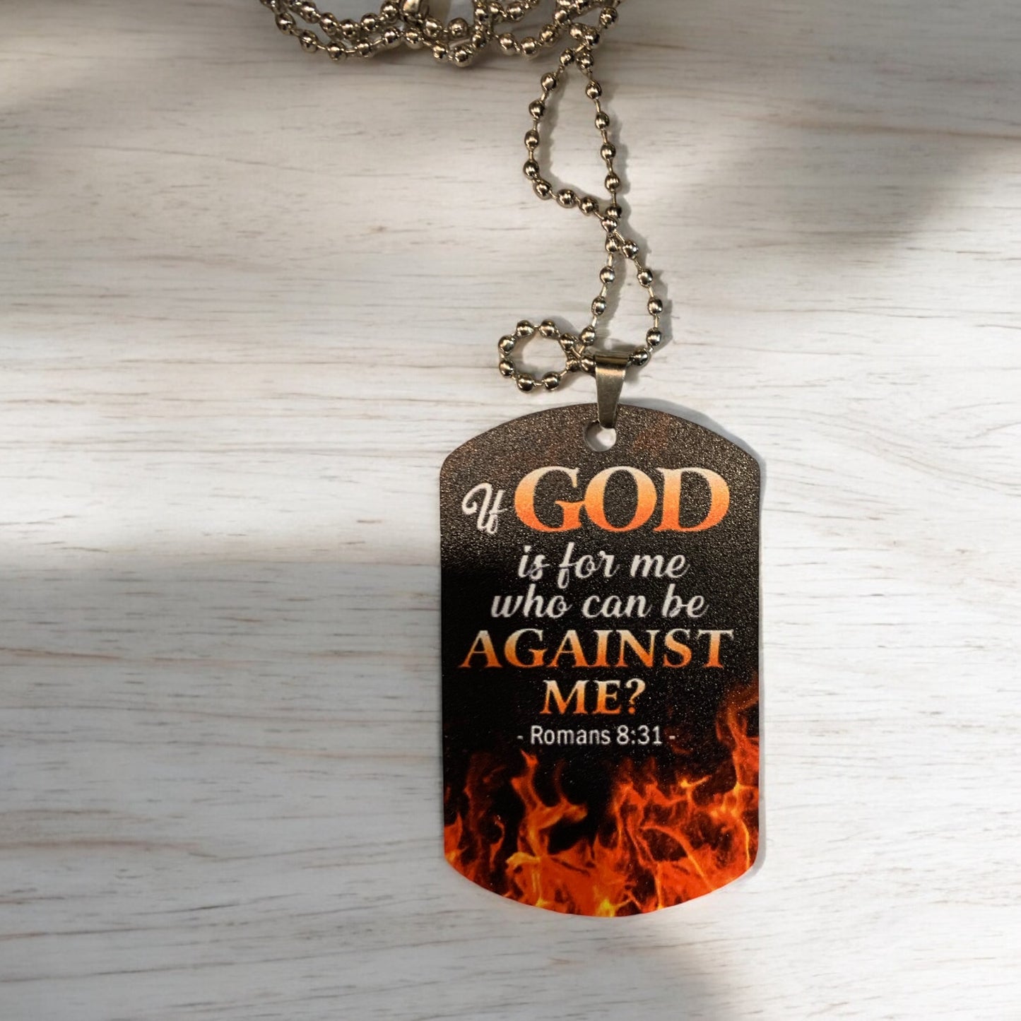 If God is for Me Acrylic Necklace